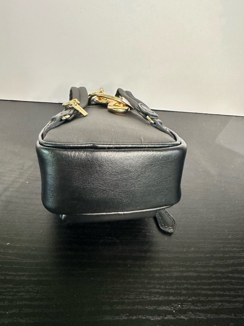 Coach Mini Court Backpack Bag Charm Walnut/Black with Gold Hardware CX066 - Picture 5 of 6